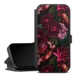 Dunkelrote und rosa Blüten