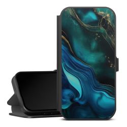 Encre bleue et dorée