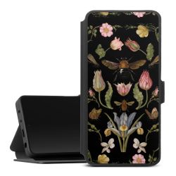 Fleurs Sauvages et Abeilles Fond Noir