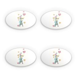 Sticker Set oval