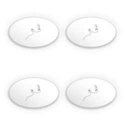 Sticker Set oval