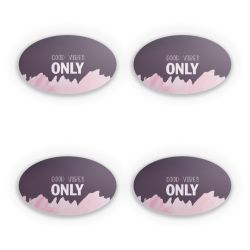 Sticker Set oval