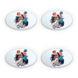 Sticker Set oval