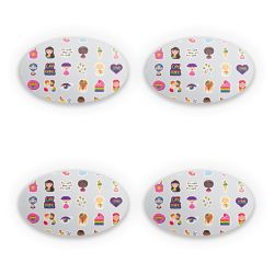 Sticker Set oval