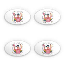 Sticker Set oval