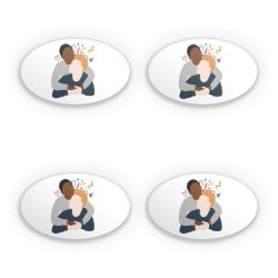 Sticker Set oval