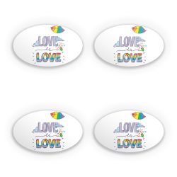 Sticker Set oval