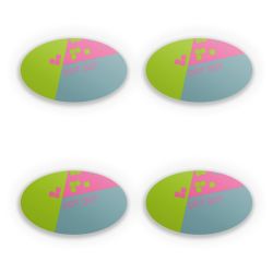 Sticker Set oval