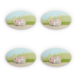 Sticker Set oval