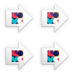 Stickerset arrow