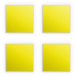 Sticker Quadrat Stickerset