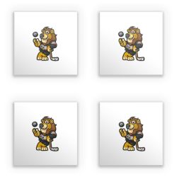 Sticker Quadrat Stickerset