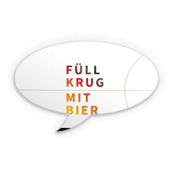 Sticker Sprechblase Einzelsticker