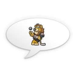 Sticker Sprechblase Einzelsticker