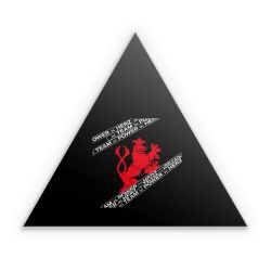 Sticker Dreieck Einzelsticker