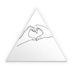 Sticker triangle