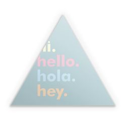 Sticker triangle