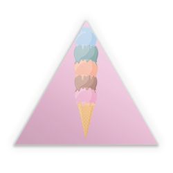 Sticker triangle