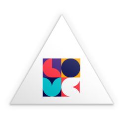 Sticker triangle