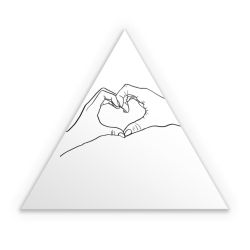 Sticker triangle