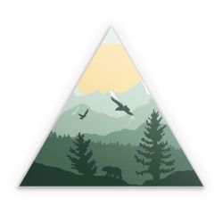 Sticker triangle
