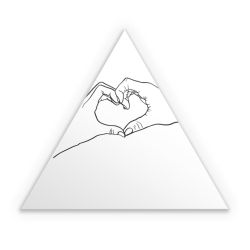 Sticker triangle