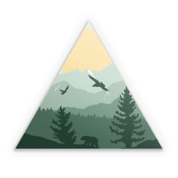 Sticker triangle