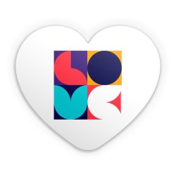 Sticker heart