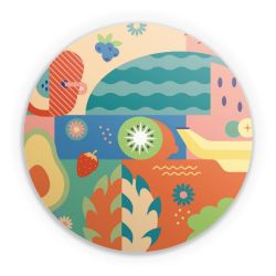 Sticker round
