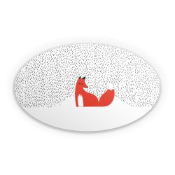 Sticker oval