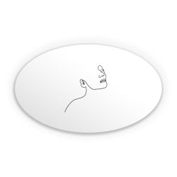 Sticker oval