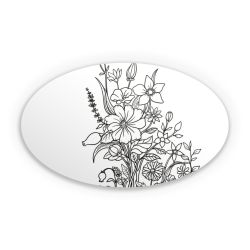 Sticker Oval Einzelsticker