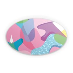 Sticker oval