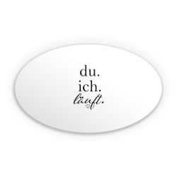 Sticker Oval Einzelsticker