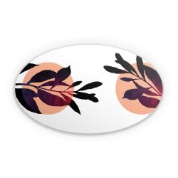 Sticker oval