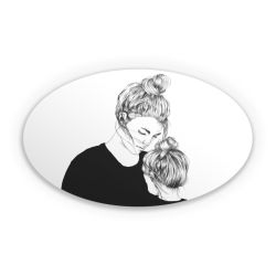 Sticker oval