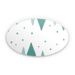 Sticker oval