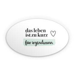 Sticker Oval Einzelsticker