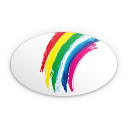 Sticker Oval Einzelsticker