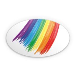 Sticker Oval Einzelsticker