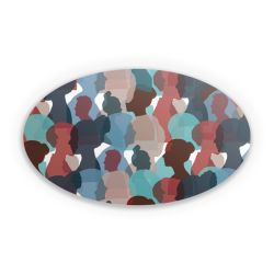 Sticker oval