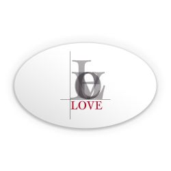 Sticker Oval Einzelsticker