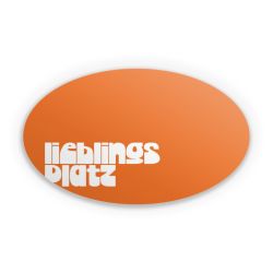 Sticker Oval Einzelsticker