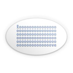 Sticker Oval Einzelsticker