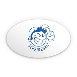 Sticker Oval Einzelsticker