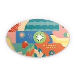 Sticker oval