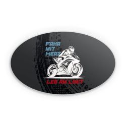 Sticker Oval Einzelsticker