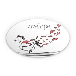 Sticker oval