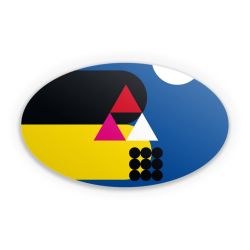 Sticker oval