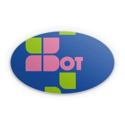 Sticker oval